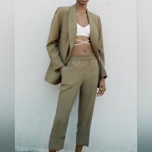 NWT Zara Blazer Olive Green